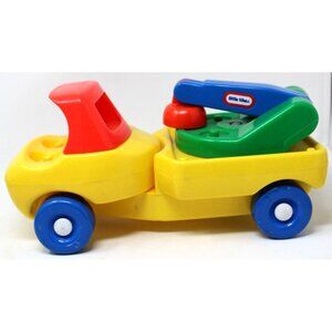 1985 Little Tikes Toddle Tots Vehicle Up n Down Cherry Picker Toy Truck #BS3